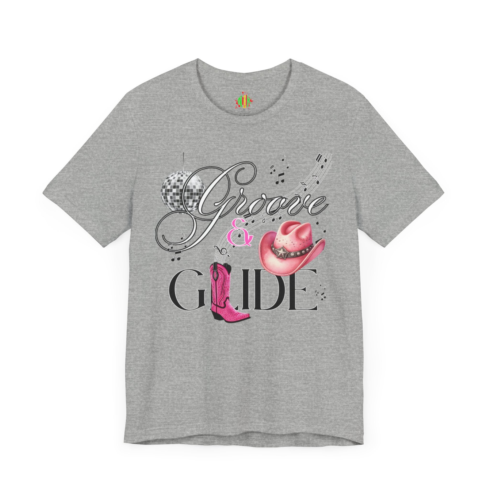 Groove and Glide Graphic Tee - Unisex Short Sleeve T-Shirt for Music Lovers